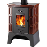 Haas Sohn Eboli AL II s výměníkem černá, hnědá kachle