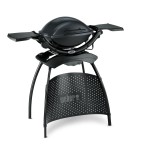 Weber Q 1400 STAND Dark Grey | Elektrický Gril se stojanem a poličkami
