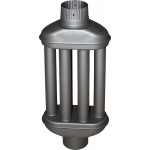 Teplovzdušný výměník Žemini antracit pr. 120 mm, 55cm